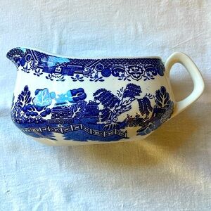 Willow Wood & Sons England gravy boat dish